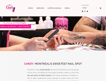 Tablet Screenshot of candynailbar.com